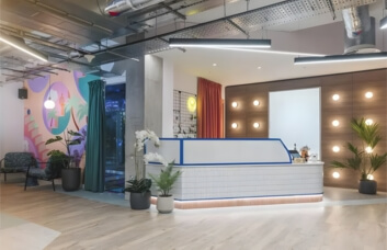 Reception area at New England Street, Runway East in Brighton