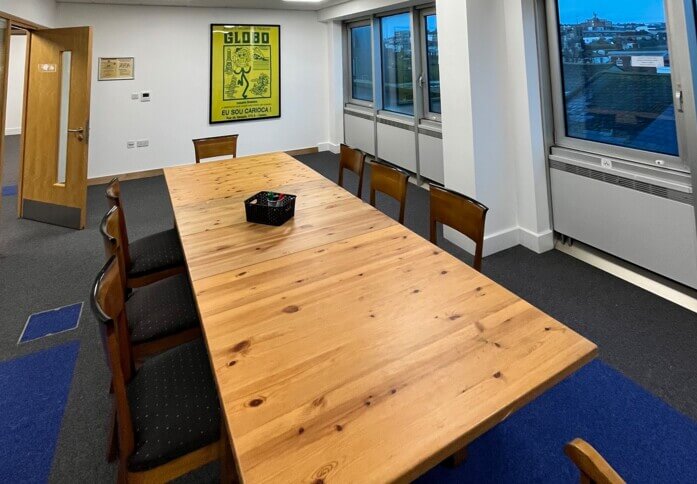 The meeting room at Bartholomew Square, Freedom Works Ltd in Brighton