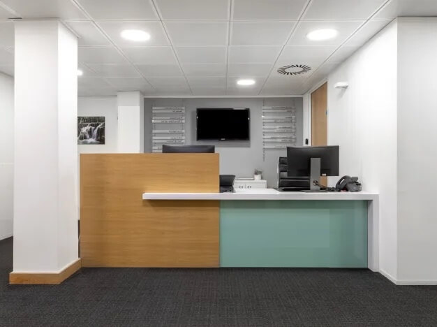 The reception at Queens Road, Regus in Brighton