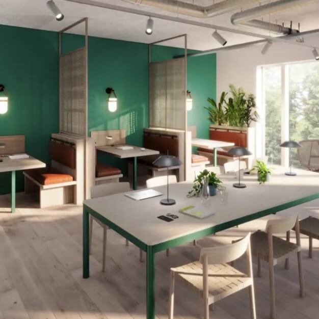 A breakout area in Station Road, FORA, Cambridge
