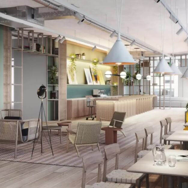 Breakout space in Station Road, FORA (Cambridge)