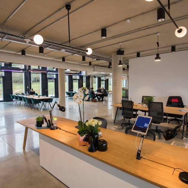 Reception area at Cambridge Science Park Road, Mantle Space Ltd in Cambridge