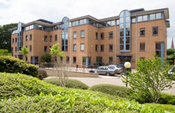 The building at Castle Park, Citibase in Cambridge