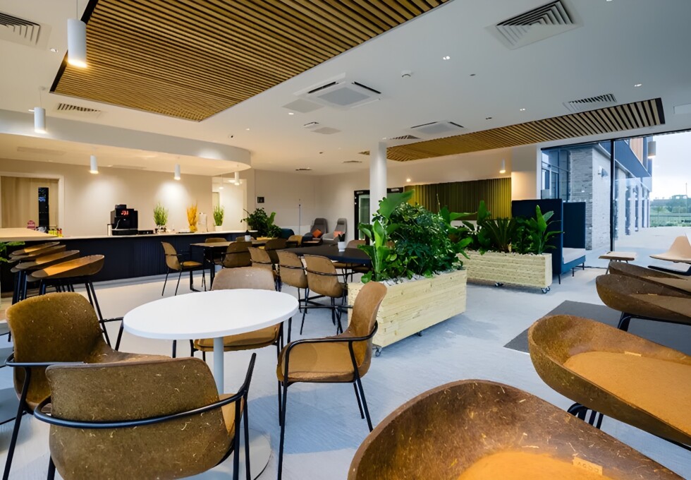A breakout area in Platinum Way, Oxford Innovation Ltd, Cheshunt