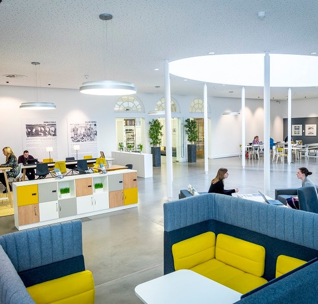Breakout space in Royston Road, Duxford, Mantle Space Ltd