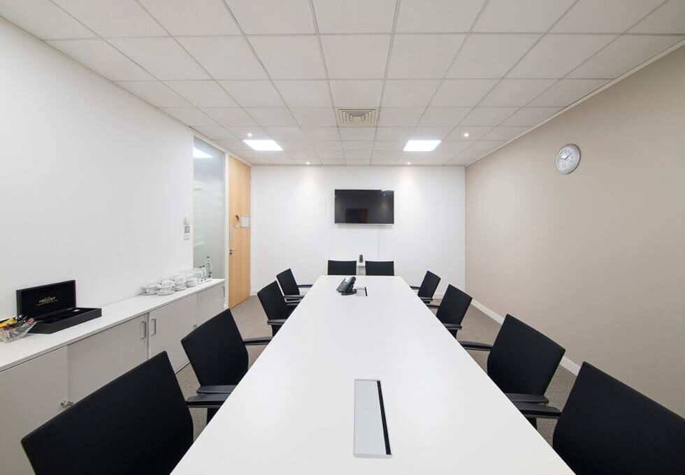The meeting room in Titan Court, Regus, Hatfield