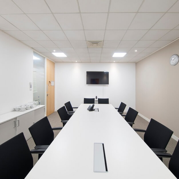 The meeting room in Titan Court, Regus, Hatfield