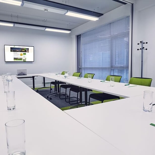 Boardroom at Pindar Road, Oxford Innovation Ltd in Hoddesdon