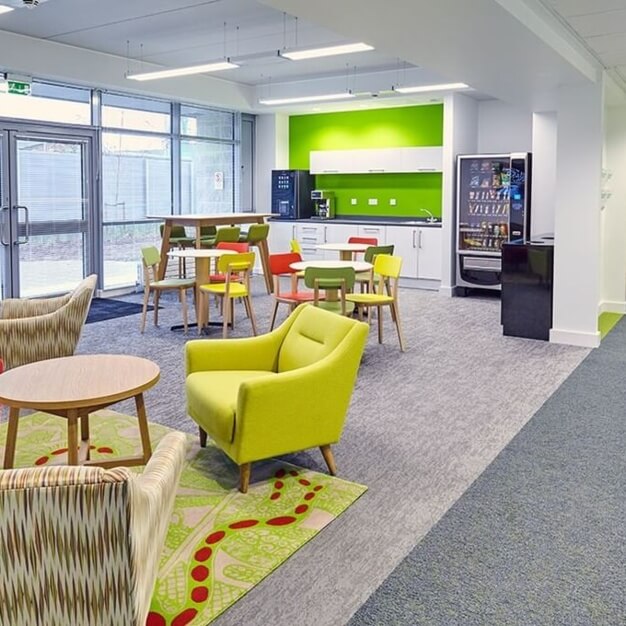 Breakout space in Pindar Road, Oxford Innovation Ltd (Hoddesdon)