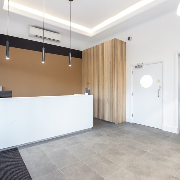 Reception in Ermine Business Park, Regus, Huntingdon