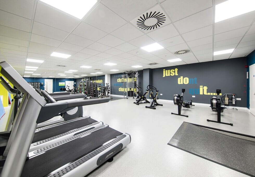 The gym at St John's Street, Regus in Peterborough