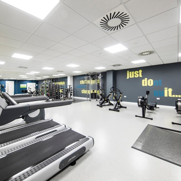 The gym at St John's Street, Regus in Peterborough