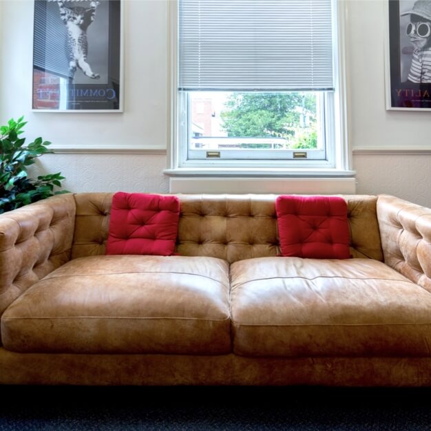 A breakout area in High Street, Wimbletech CIC, Rickmansworth