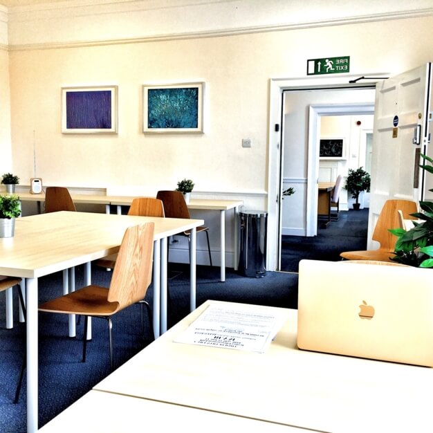 The communal space at High Street, Wimbletech CIC in Rickmansworth