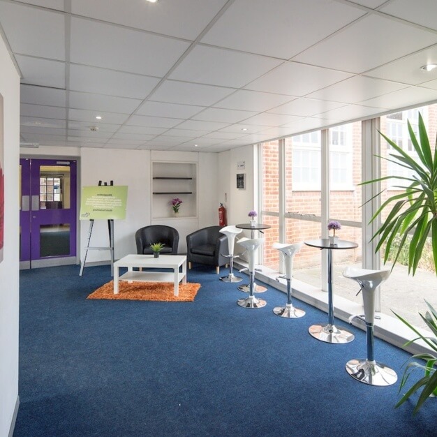 The foyer at Alexander Road, Biz-Space (St Albans)
