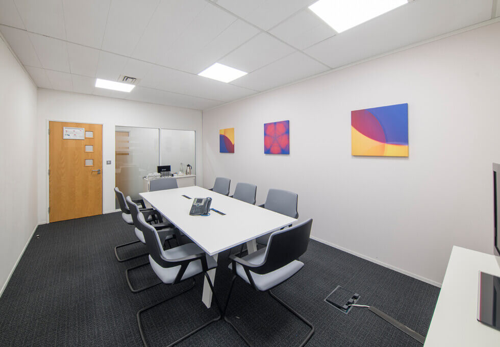 The meeting room at Victoria Square, Regus in St Albans