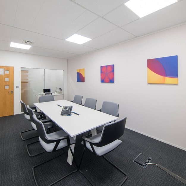 The meeting room at Victoria Square, Regus in St Albans
