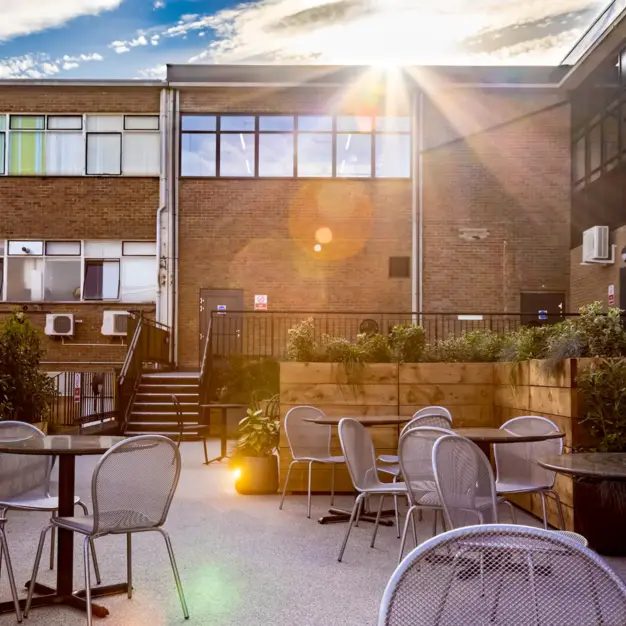Outdoor area at Town Square, Cospace Group Limited in Stevenage