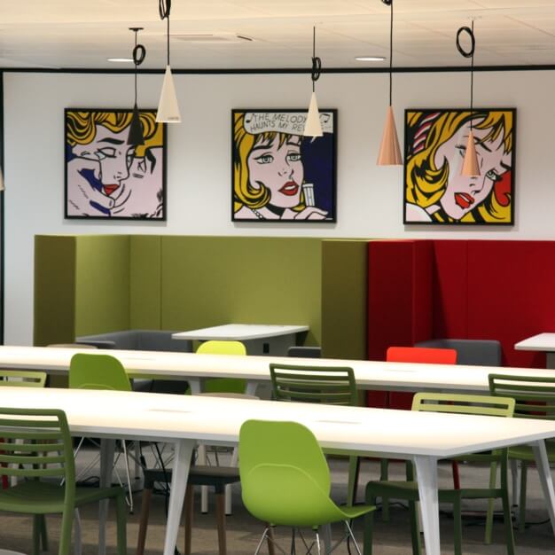 Breakout area at Station Road, Halkin Management in Watford