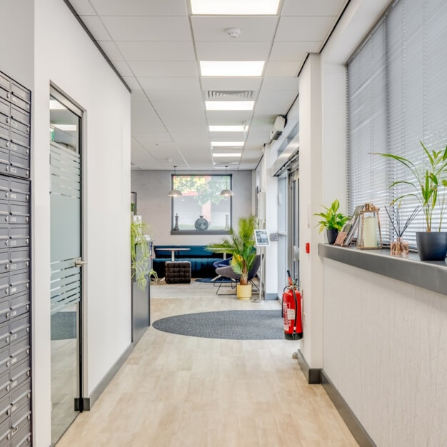 The hallway at Bridge Road East, Pure Offices in Welwyn Garden City