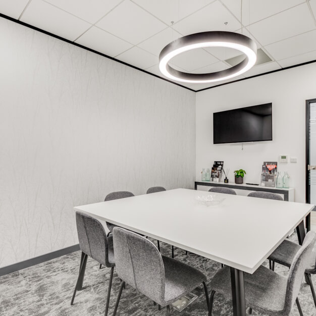 The meeting room at Bridge Road East, Pure Offices in Welwyn Garden City