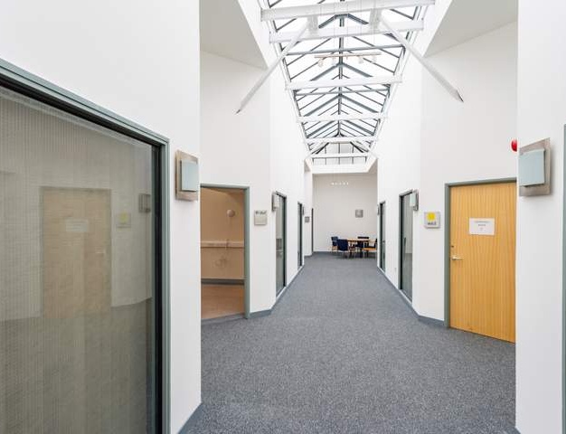 The hallway at King Street, Citibase in Derby