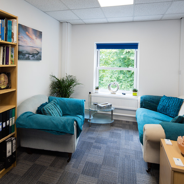 A breakout area in New Walk, Landmark Property Solutions, Leicester
