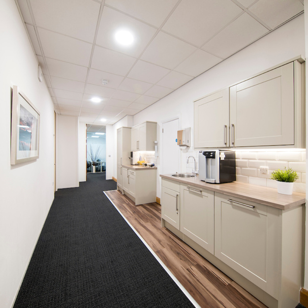 Kitchenette at Penman Way, Regus in Leicester