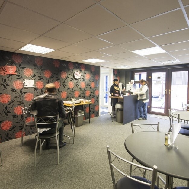 Café area at Kingsfield Way, Biz-Space, Northampton