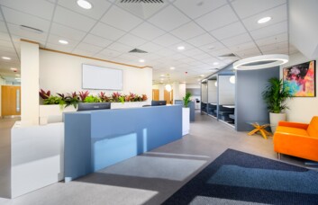 Reception area at Grafton Court, Regus in Northampton