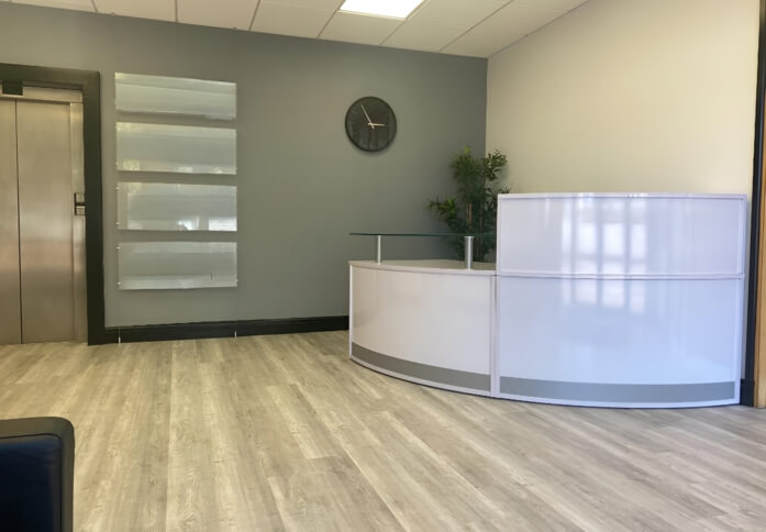 Reception in Castle Meadow Road, Regus, Nottingham