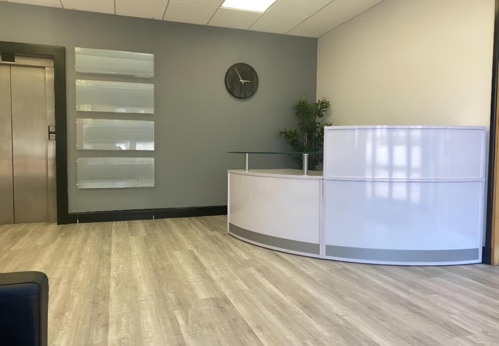 Reception in Castle Meadow Road, Regus, Nottingham
