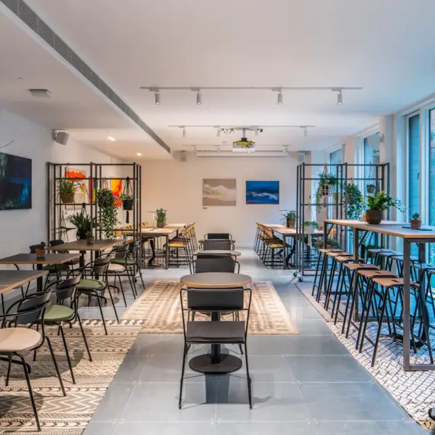 Breakout area at Whitechapel Road, X and Why Ltd in Aldgate East