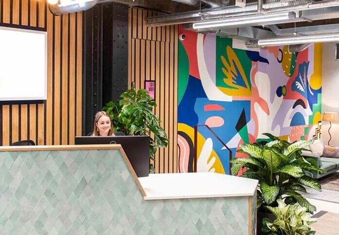 Reception area at Whitechapel Road, Runway East in Aldgate East
