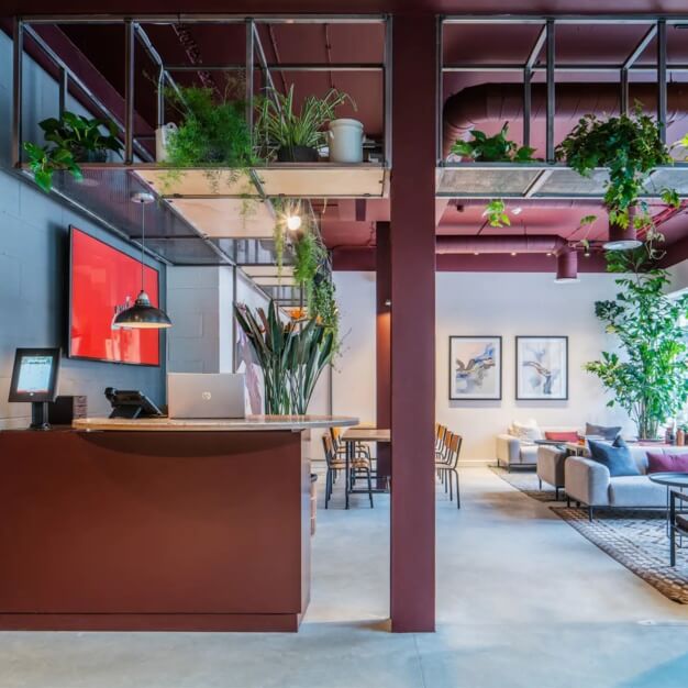 Reception area at Whitechapel Road, X and Why Ltd in Aldgate East