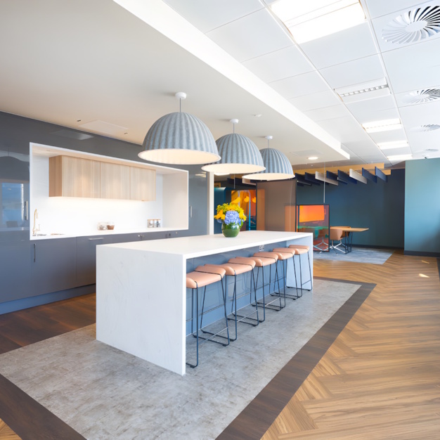 A breakout area in Botolph Street, Landmark Space, Aldgate