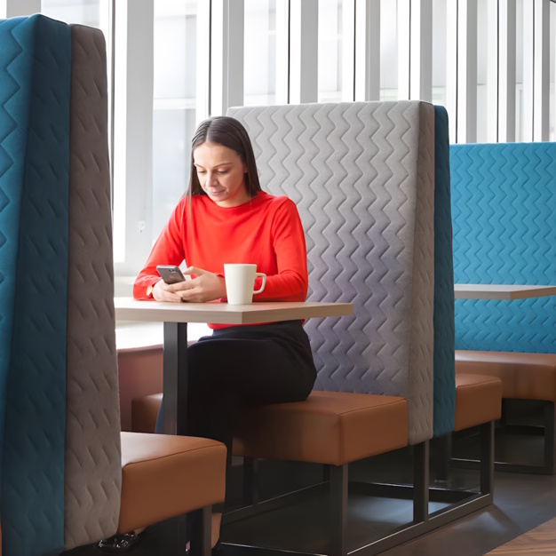 Breakout area at Botolph Street, Landmark Space in Aldgate