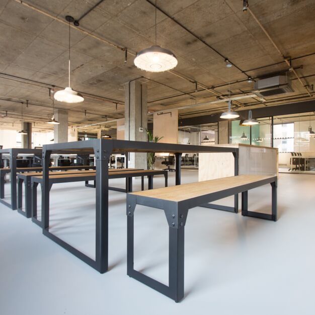 Breakout area at Leman Street, Techspace in Aldgate
