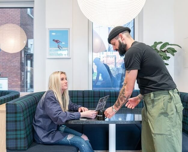 Breakout space for clients - Leadenhall Street, WeWork in Aldgate