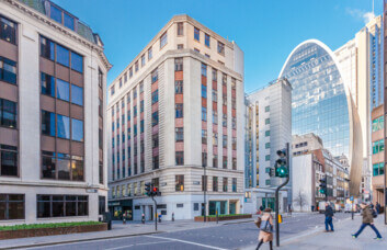 Building external for Bevis Marks, Business Cube, Aldgate