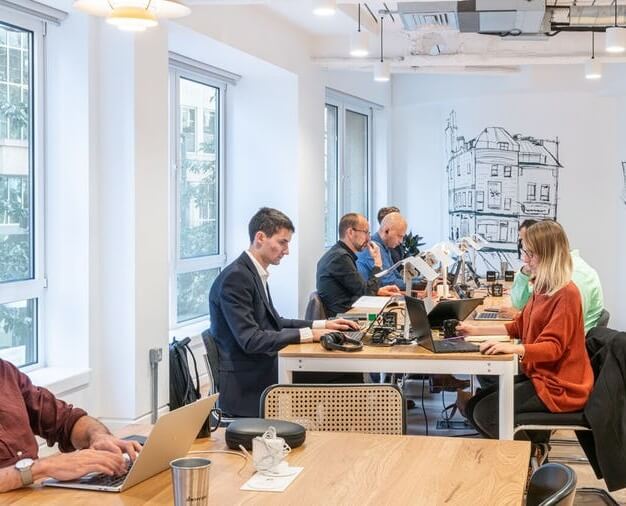 Communal Space at Leadenhall Street, WeWork in Aldgate