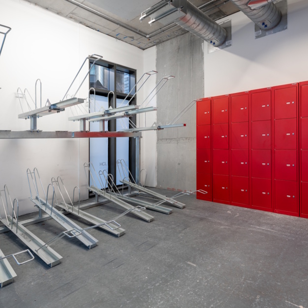 Cycle room at Middlesex Street, The Boutique Workplace Company in Aldgate