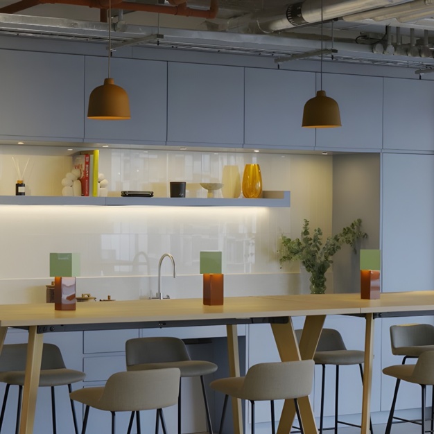 Dedicated kitchenette at New Drum Street, The British Land Company PLC in Aldgate