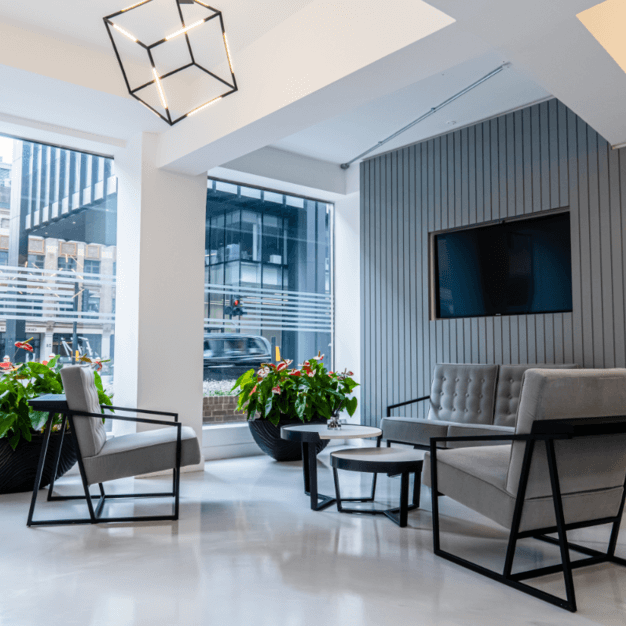 Foyer area at Bevis Marks, Business Cube in Aldgate