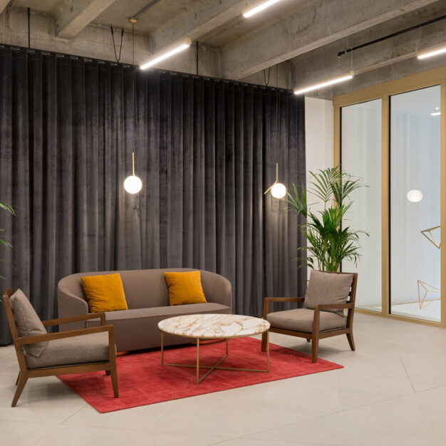 Foyer area in Alie Street, Business Cube, Aldgate