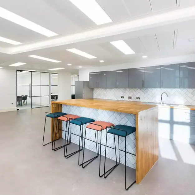 Kitchen at Minories, Workspace Group Plc in Aldgate