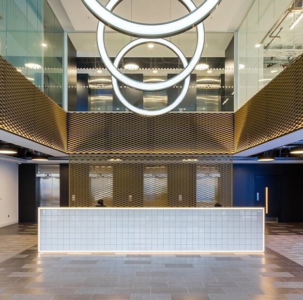 Reception area at Alie Street, Kitt Technology Limited in Aldgate