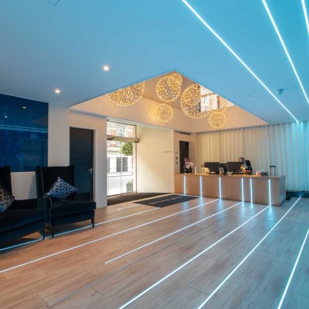 Reception at Jewry Street, One Avenue Group in Aldgate