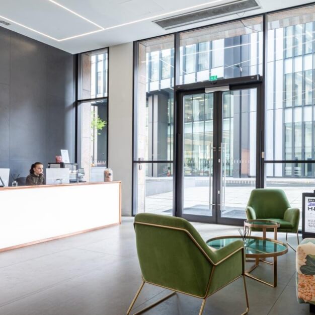 Reception in Duke's Place, Landmark Space, Aldgate