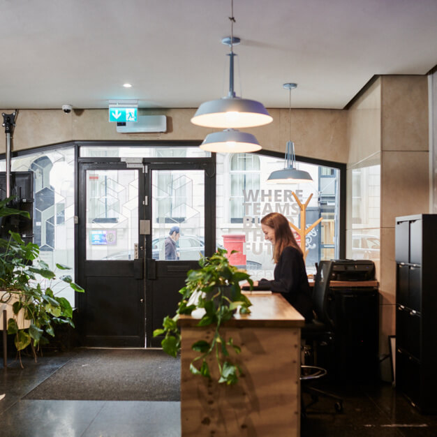 Reception - Leman Street, Techspace in Aldgate